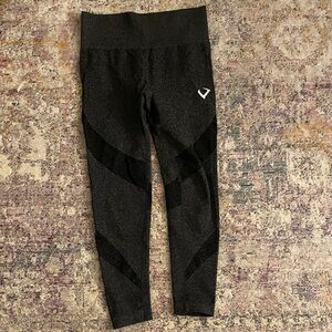 Women's Black/gray Athletic Leggings